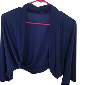 Tiana royal blue shrug fits XS - Medium great pop of color over Cami or dress
